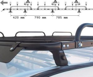Cruz specjalistyczna platforma baga�owa do Mercedes Sprinter, Volkswagen Crafter, wersja kr�tka (normalny dach) �ad. 250