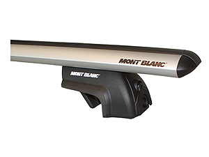 Mont Blanc RF20 kompletny baga�nik bazowy na relingi z belkami ALU-LINE o d�ugo�ci 126cm - zamykany