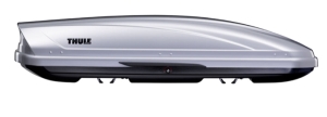 Autobox Thule Motion 600 w kolorze srebrny metalik 320 litr�w (190x67x42cm) Obustronne otwieranie
