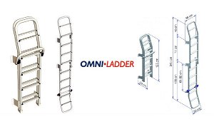 Drabina 10 stopniowa sk�adana o d�ugo�ci 245cm Omni Ladder producenta Thule Omnistor do przyczepy, kampera...
