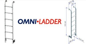 Drabina 6 stopniowa d�ugo�� ca�kowita 145cm Omni Ladder producenta Thule Omnistor do przyczepy, kampera...