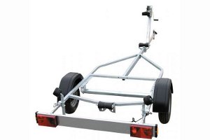 Przyczepa Thule - Brenderup Basic 500 jedna o�. Przyczepa pod�odziowa niehamowana do przewozu �odzi o DMC 500kg
