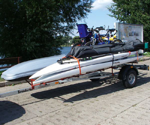 Przyczepa BRENDERUP THULE FREEDOM - WINDSURFING + baga� + rowery+kajaki