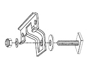 Adapter 878 - monta� koszy Standard i Xplorer na belki ALU AERO