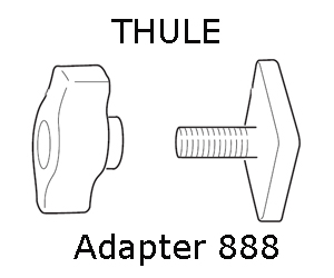 Adapter (wsuwki) Thule 888 - montaż uchwytu SNOWPRO 745, 746, 747 na belkach ALU Adapter (wsuwki) Thule 888 - montaż uchwytu SNOWPRO 745, 746, 747 na belkach ALU