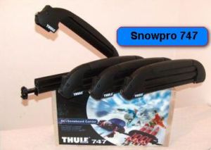 Uchwyty narciarskie THULE Snowpro 747 do przewozu 6 par nart lub 4 snowboard'�w - 2 szt. zamykany