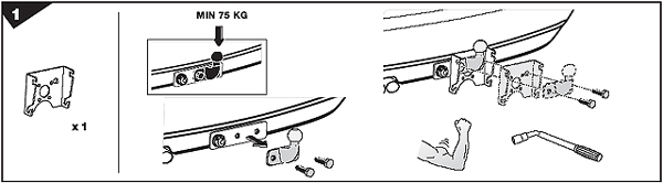 Thule BoltOn 9705 monta�