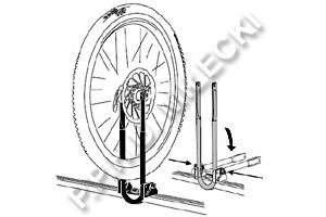 Uchwyt do przewozu ko�a Thule 545-2