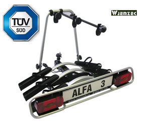 Baga�nik rowerowy Alfa 3 platforma rowerowa na 3 rowery alu/stal - 3 lata gwarancji