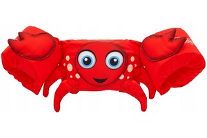Puddle Jumper 3D Sevylor - kolor czerwony krab, rkawki, pywaczki, kapok do nauki pywania dla dzieci 15-30kg